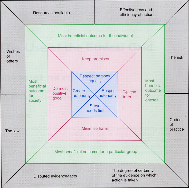 Ethical grid diagram